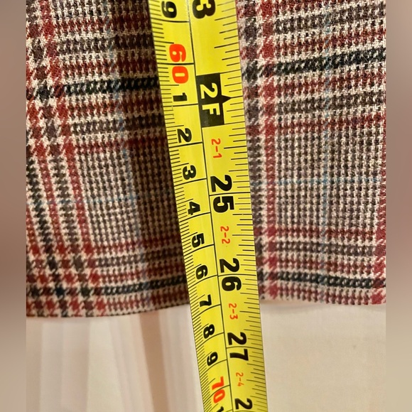 Vtg Pendleton Brown Plaid 100% Wool Blazer Skirt Suit Set- Excellent Condition - Picture 12 of 14